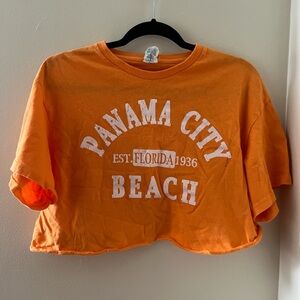 Orange Panama City Beach Crop Top